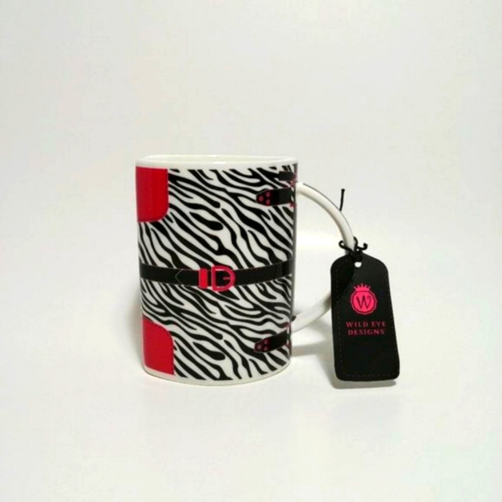 Unique Zebra Print Cup Mug by Wild Eye Designs
